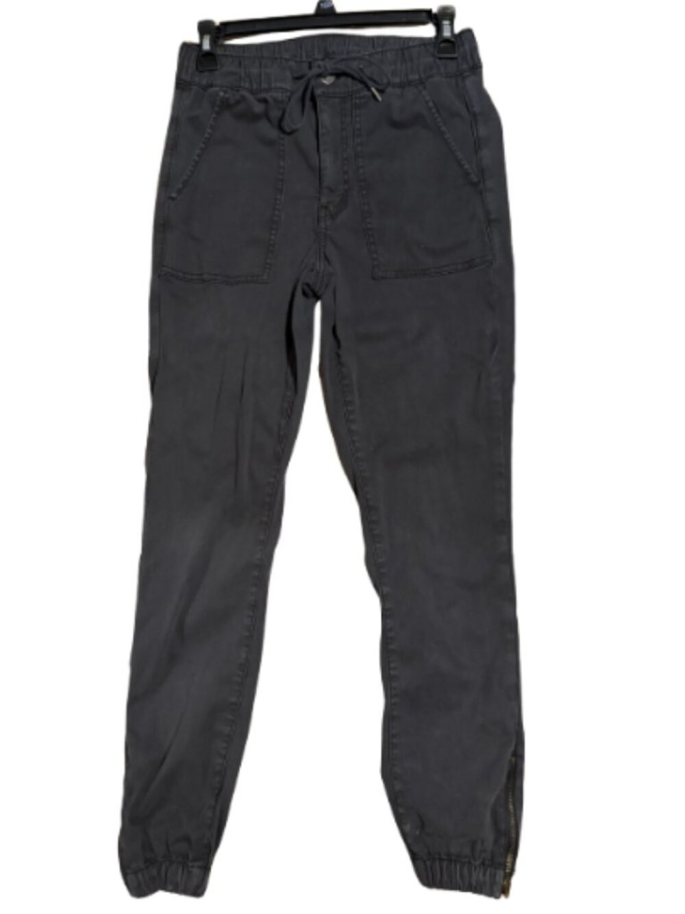 American Eagle Black Joggers with Zipper Ankle